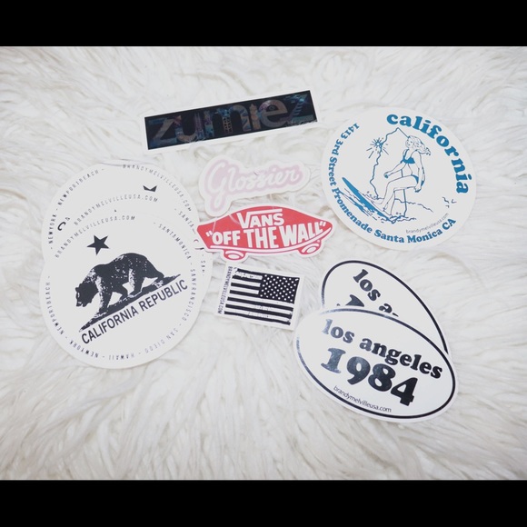 brandy melville stickers (w/vans,glossier&zumiez) - Picture 2 of 4